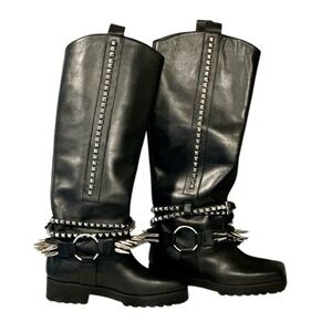 🔥 RARE Philipp Plein Studded Runway Boots – BNIB